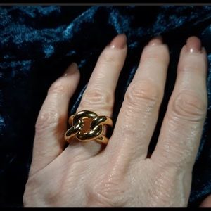 14K-Yellow-Gold-Milor-Italy-Love-Knot-Ring